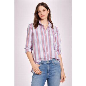 NWT Anthropologie Grayson The Hero Button Up Blouse Jasmine Stripe